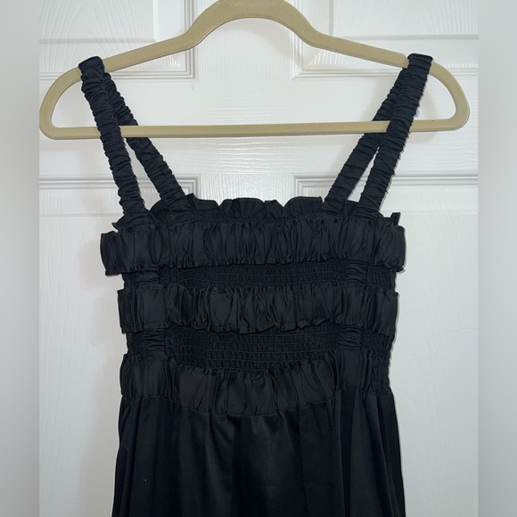Top Shop Black Evening Dress Straps Size Small - Picture 2 of 5